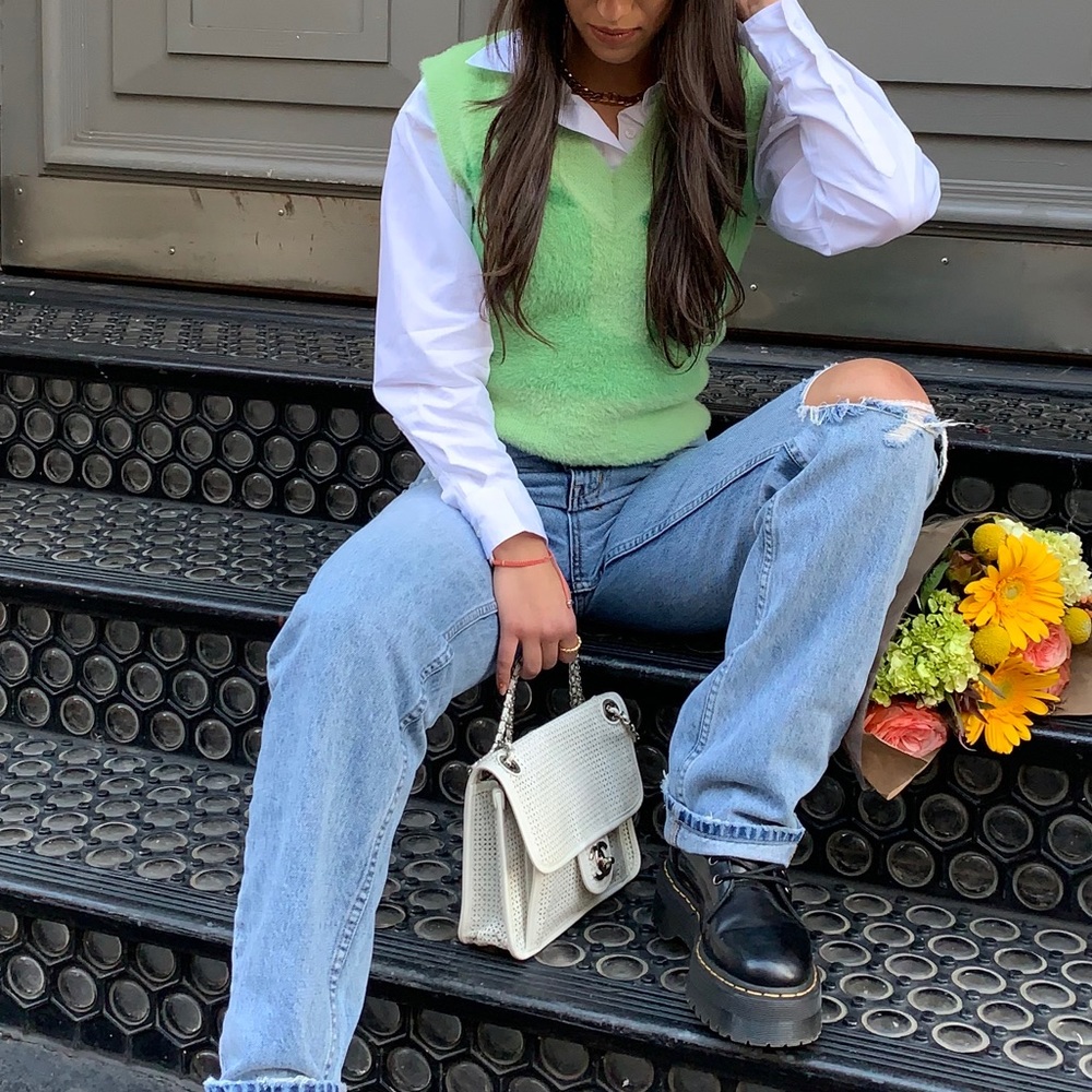 House of Sunny-Knit sweater w/ Detachable Sleeves